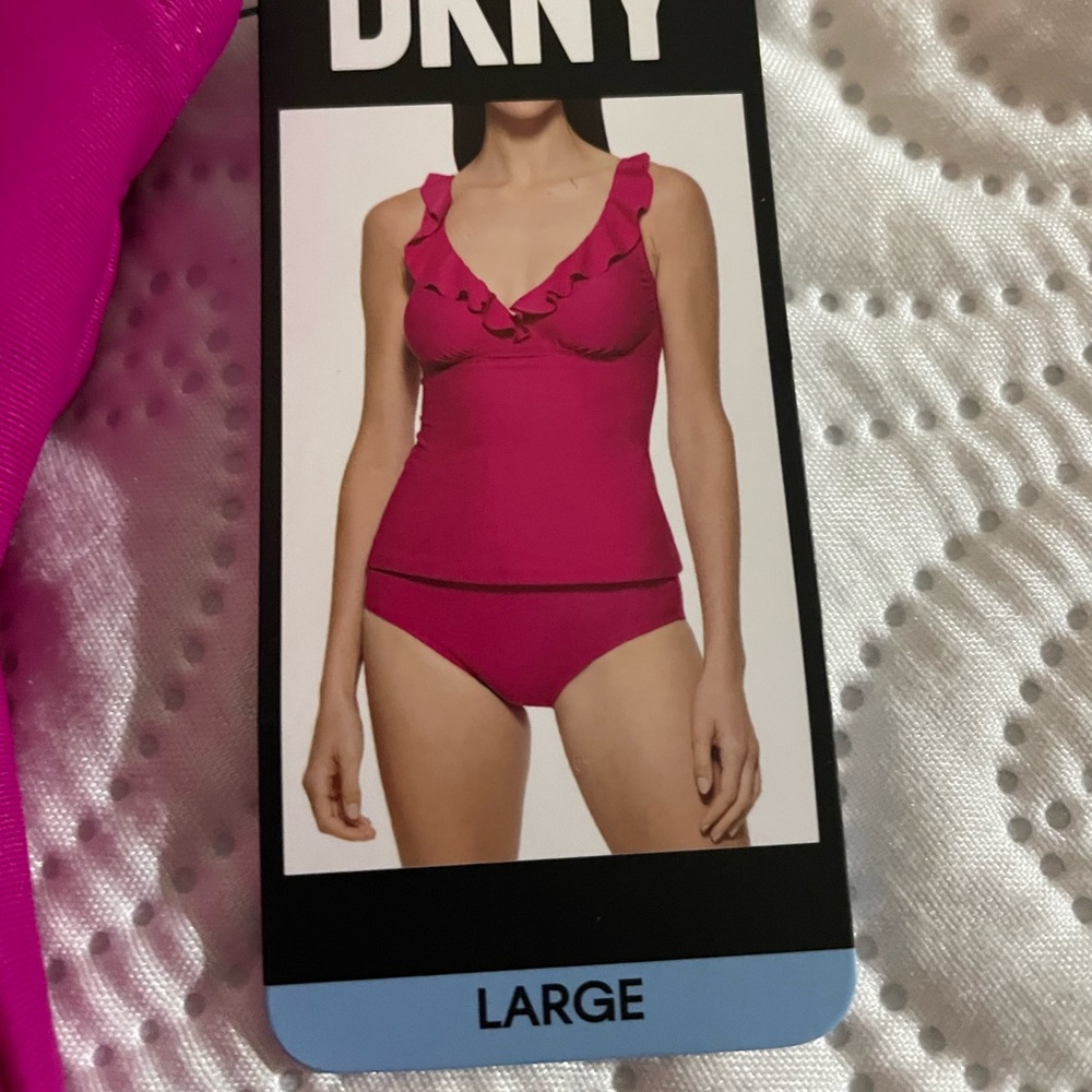 Fuscia DKNY Tankini